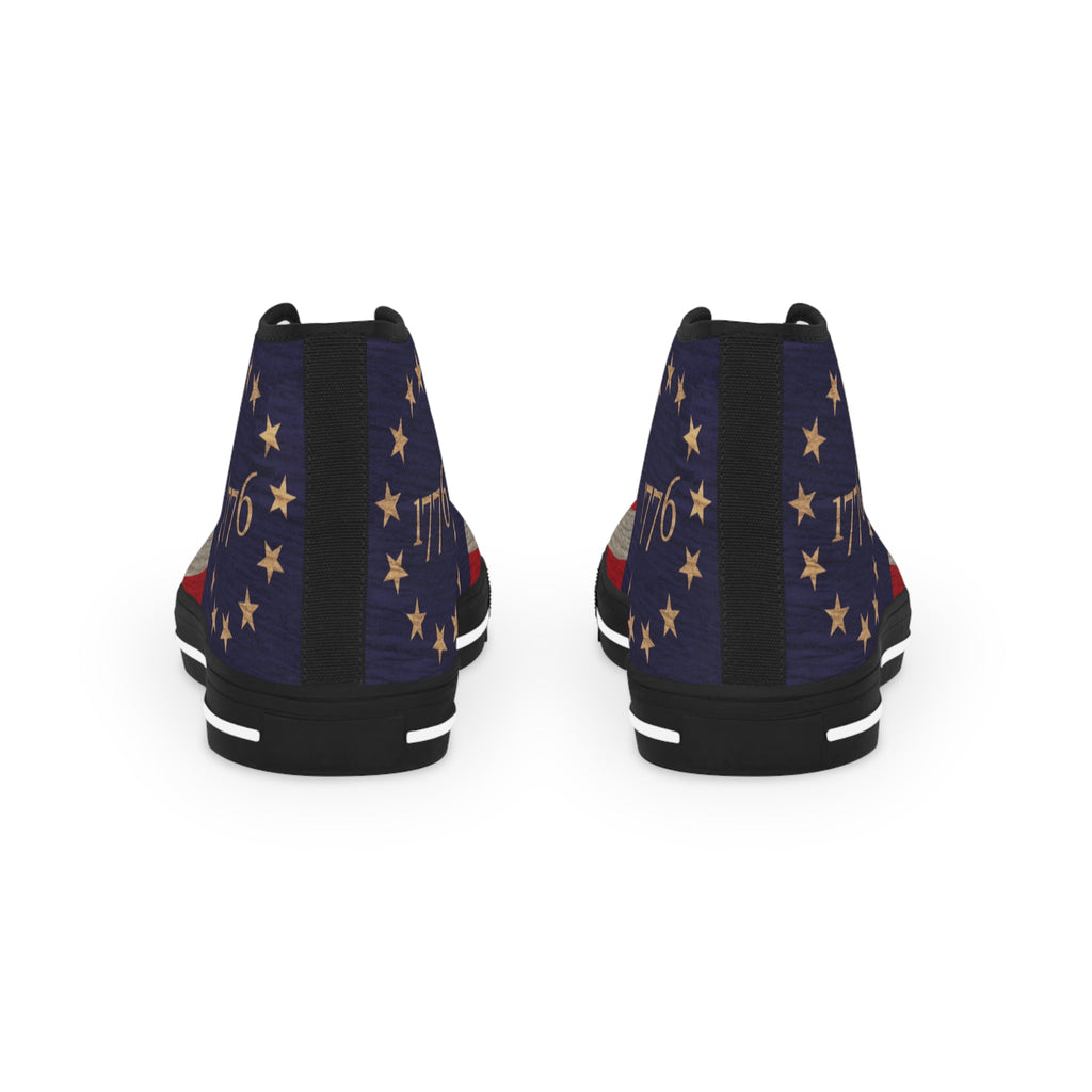 Betsy Ross Flag Men's High Top Sneakers