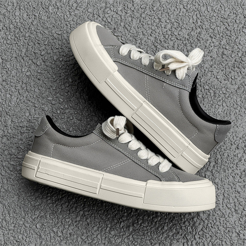Women’s Canvas Platform Skate Shoes — Casual & Sporty Lifted Sneakers
